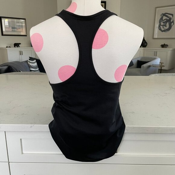 Under Armour Athletic RB Loose Heat Gear Ribbed Running Top Black Blue Org Sz XS - Picture 3 of 9